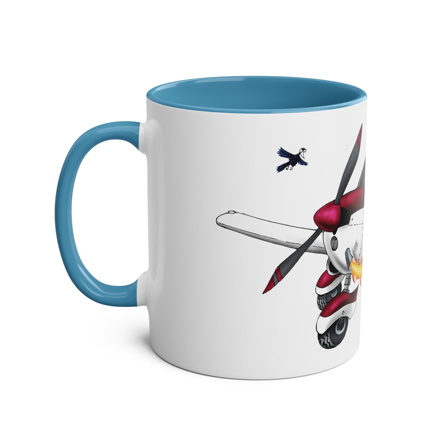 PA28 Team Low Wing Two-Tone Coffee Mugs, 11oz