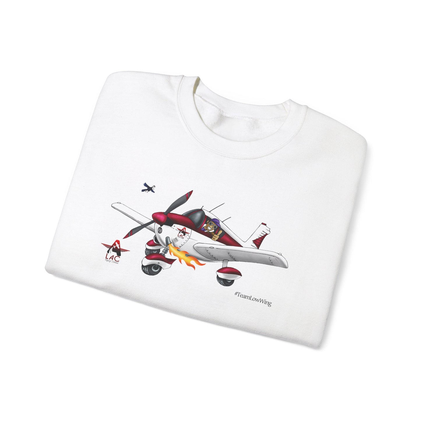 LAC PA28 Vintage-Inspired Airplane Graphic Unisex Crewneck Sweatshirt