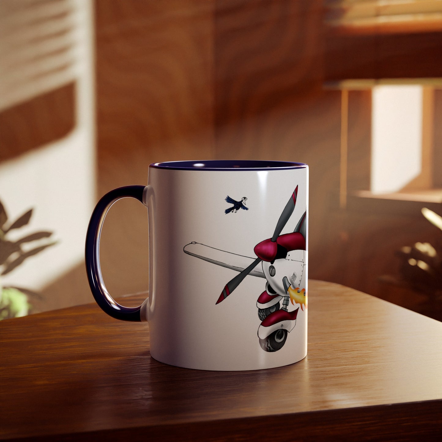 PA28 Team Low Wing Two-Tone Coffee Mugs, 11oz