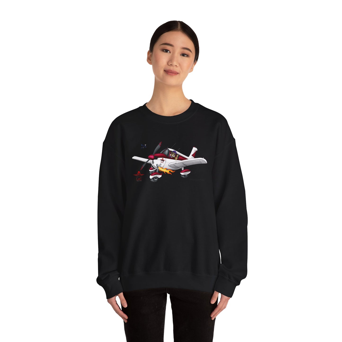 LAC PA28 Vintage-Inspired Airplane Graphic Unisex Crewneck Sweatshirt