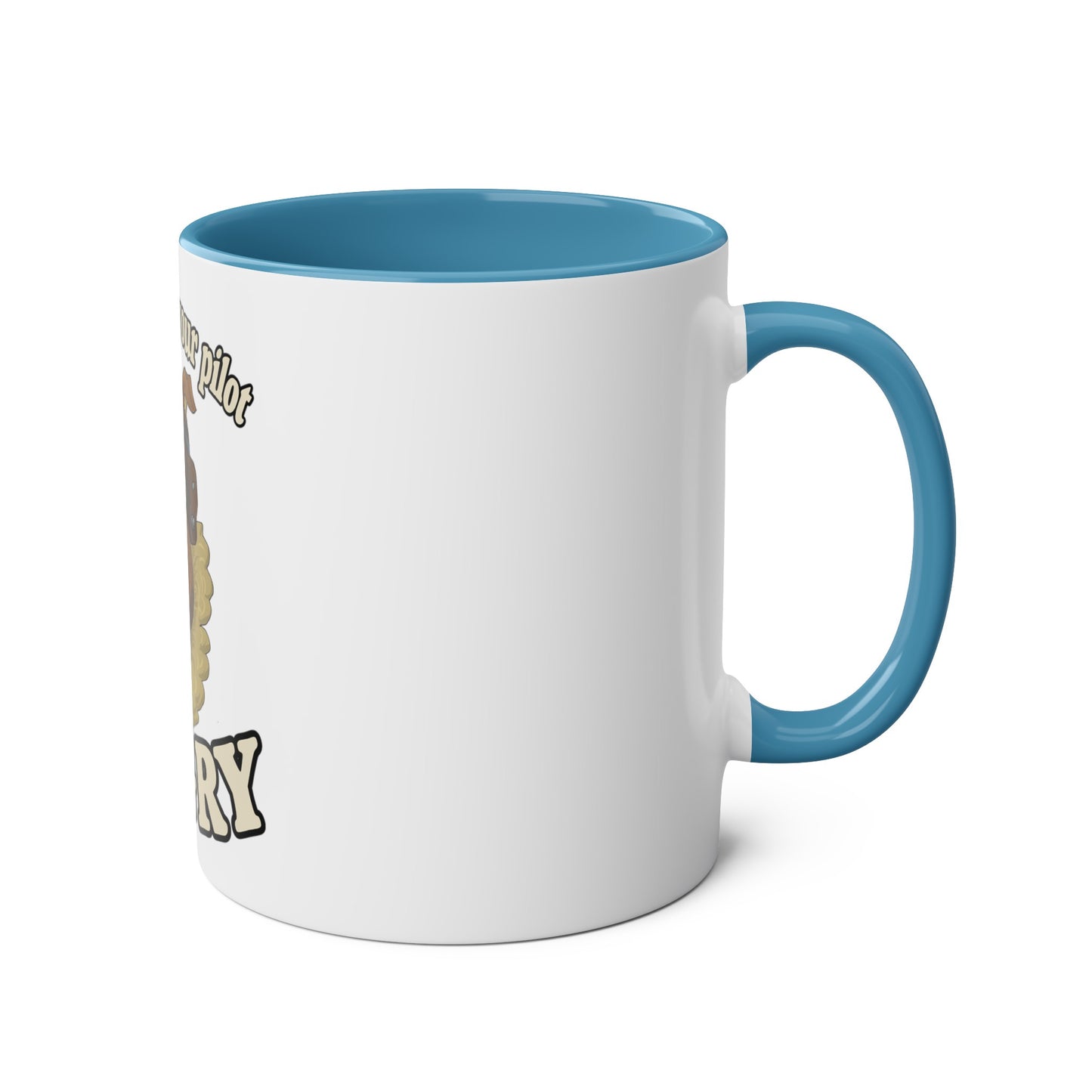 Bulldog Pilot Two-Tone Coffee Mugs, 11oz