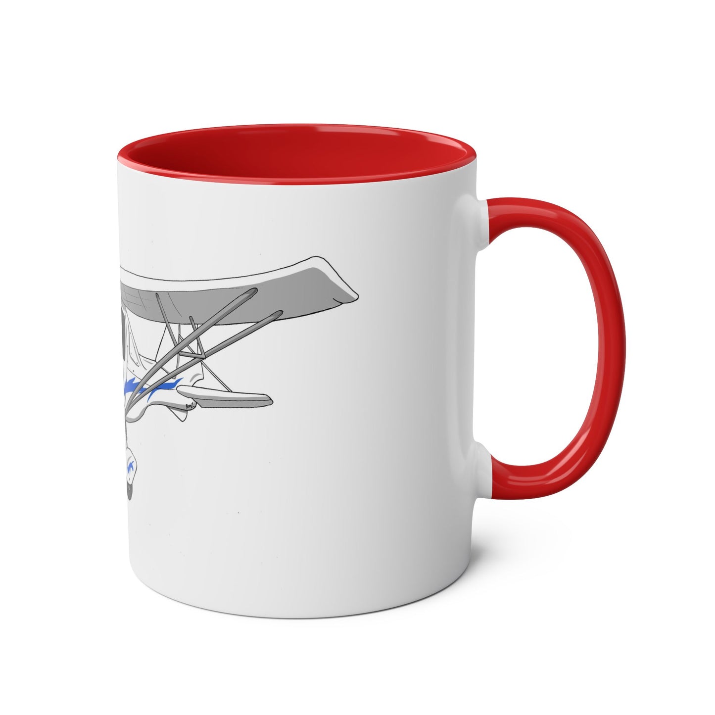 Cartoon Ikarus C42 Microlight 11oz Coffee Mug