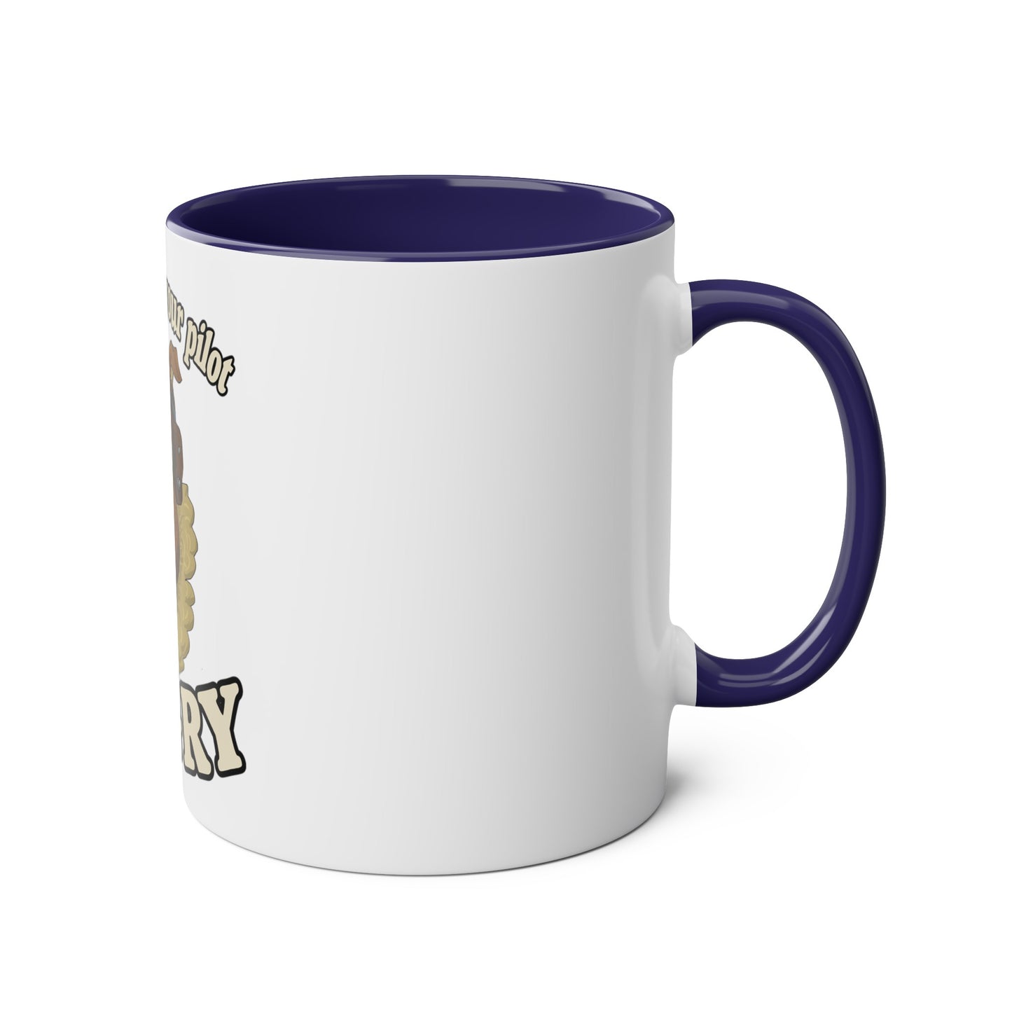 Bulldog Pilot Two-Tone Coffee Mugs, 11oz