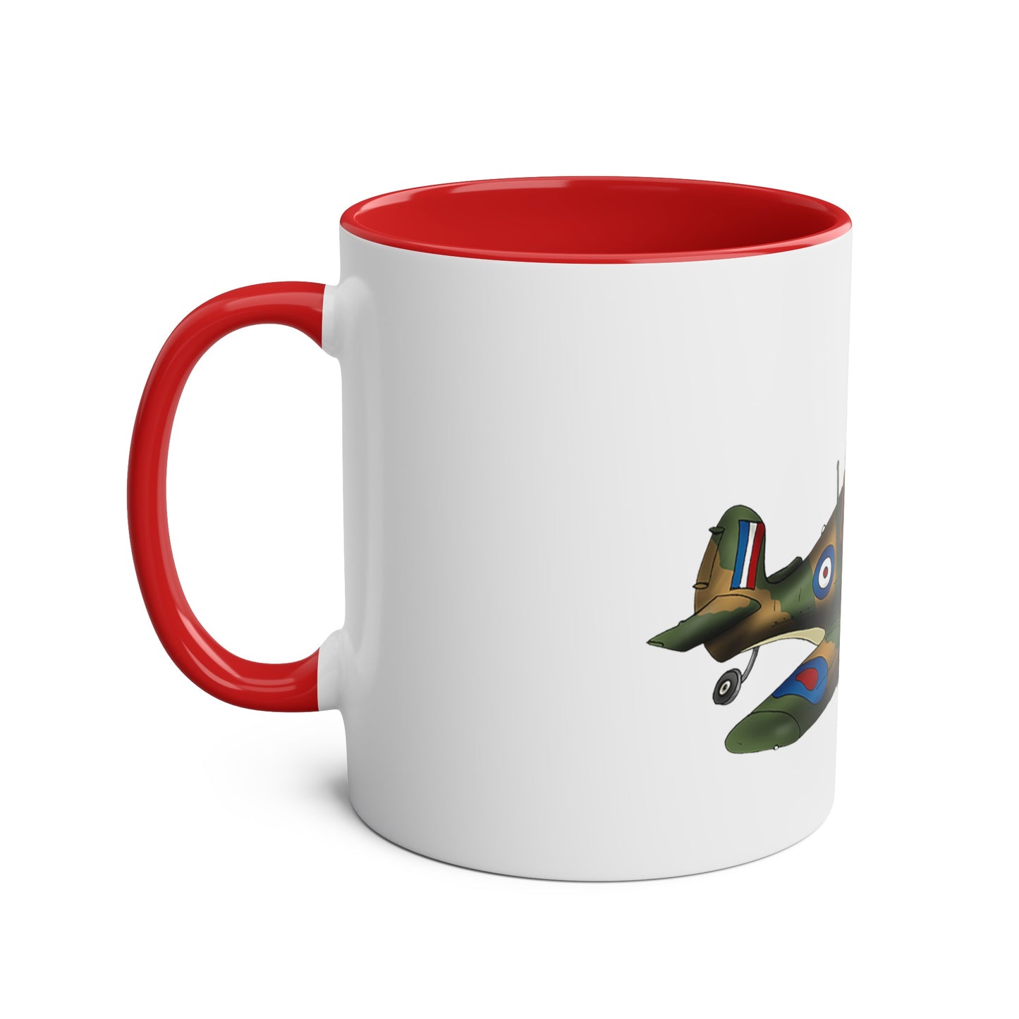 Tally Ho Spitfire Two-Tone Coffee Mugs, 11oz