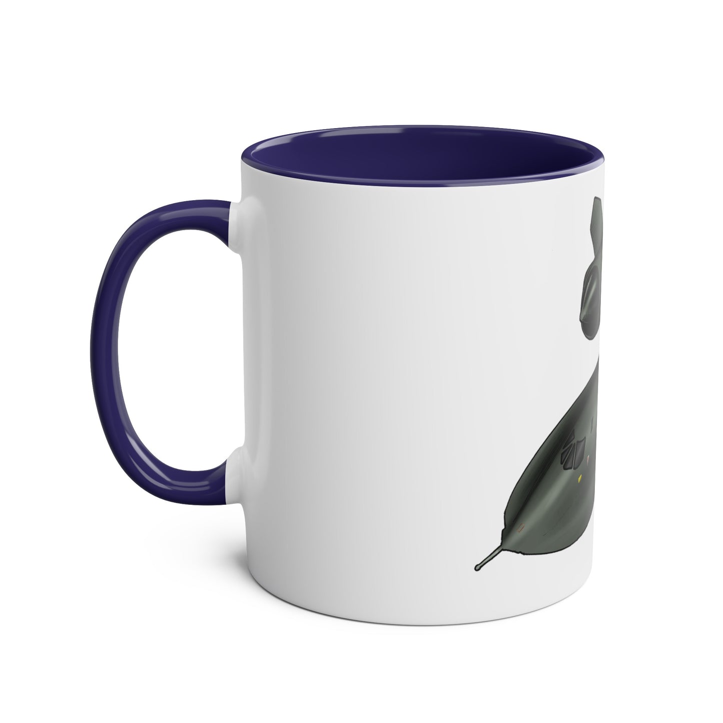 SR71 Blackbird USAF Two-Tone Coffee Mugs, 11oz