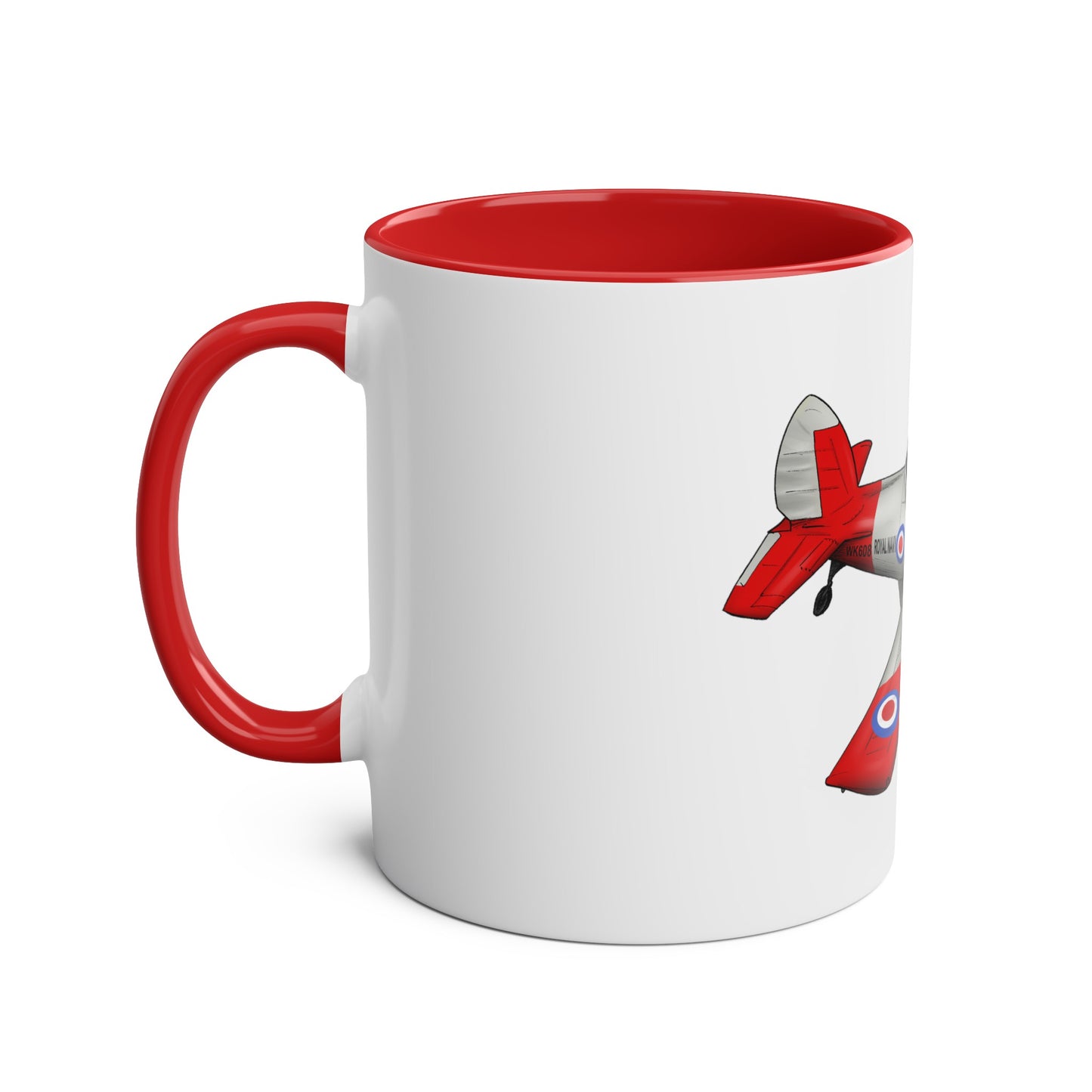 Chipmunk Tailwheel Two-Tone Coffee Mugs, 11oz