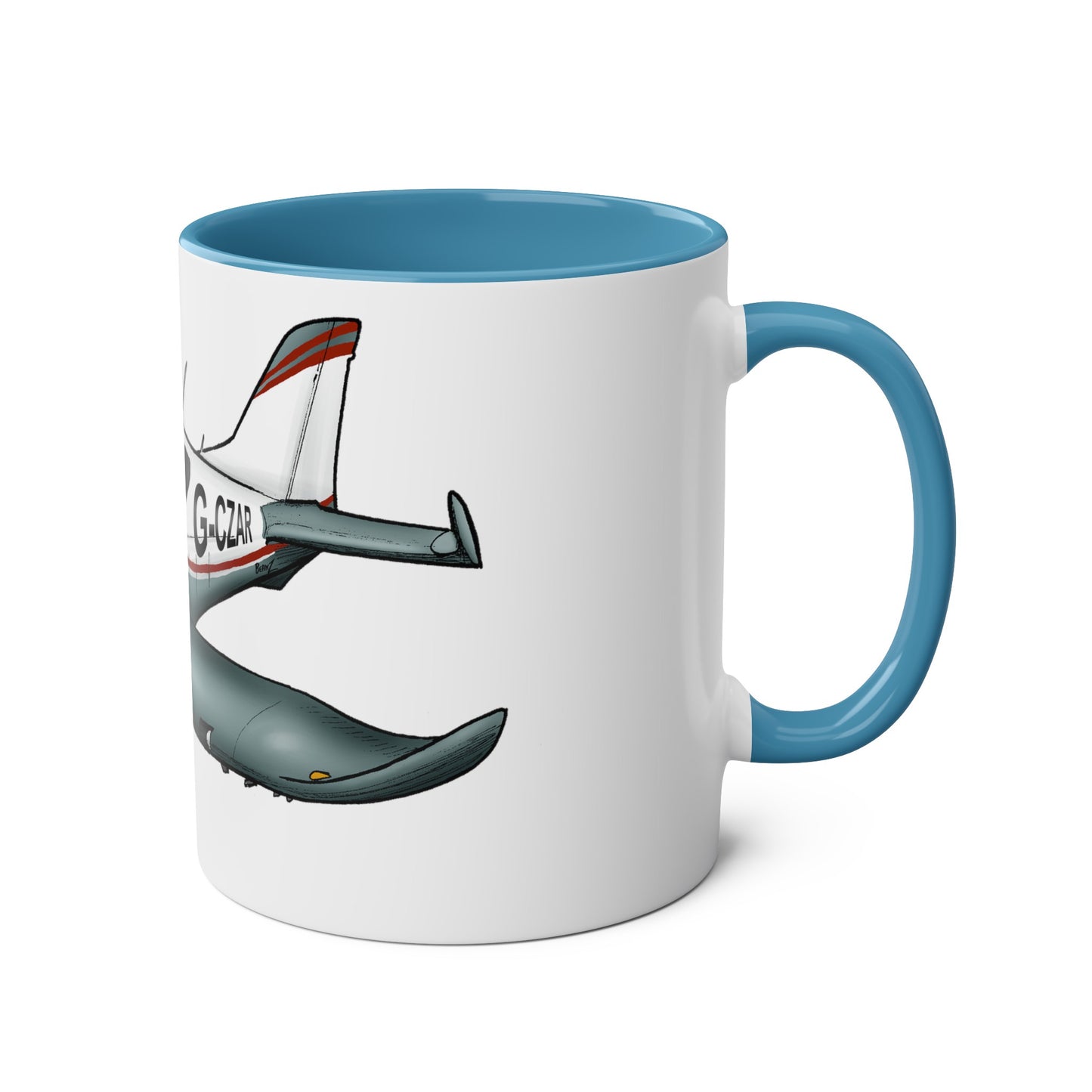 Sportcruiser Aircraft Two-Tone Coffee Mugs, 11oz