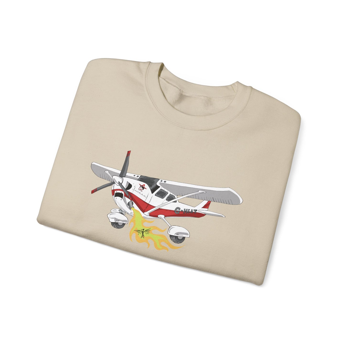 LAC Cessna Team High Wing Vintage Airplane Graphic Crewneck Sweatshirt