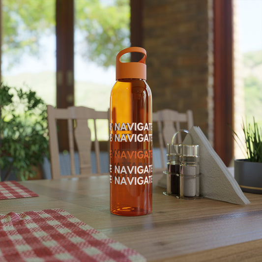 Water Bottle - SLA Aviate Navigate Hydrate Sky Design