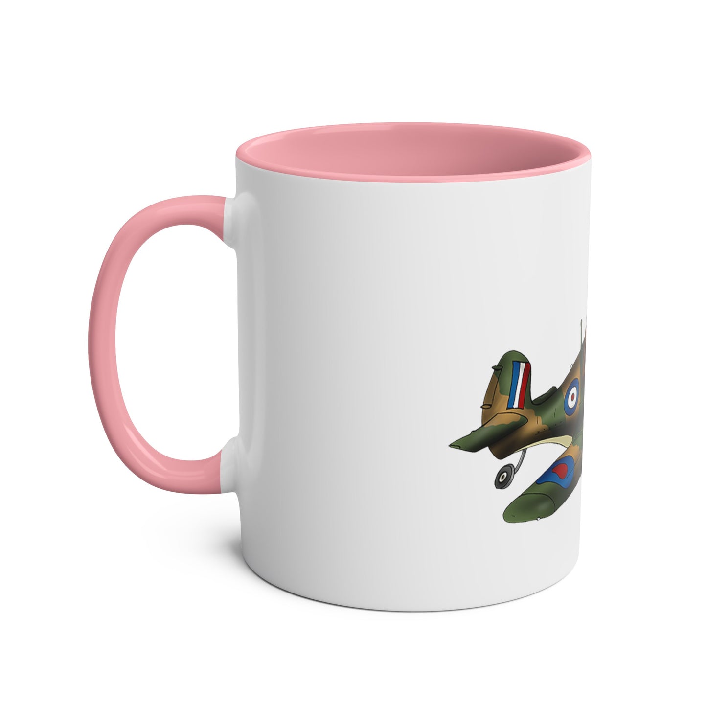 Tally Ho Spitfire Two-Tone Coffee Mugs, 11oz