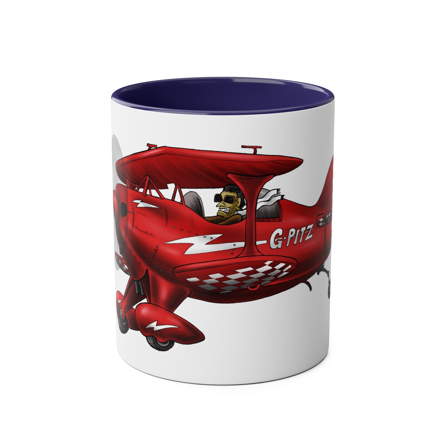 Pitts Special Aerobatic Two-Tone Coffee Mugs, 11oz