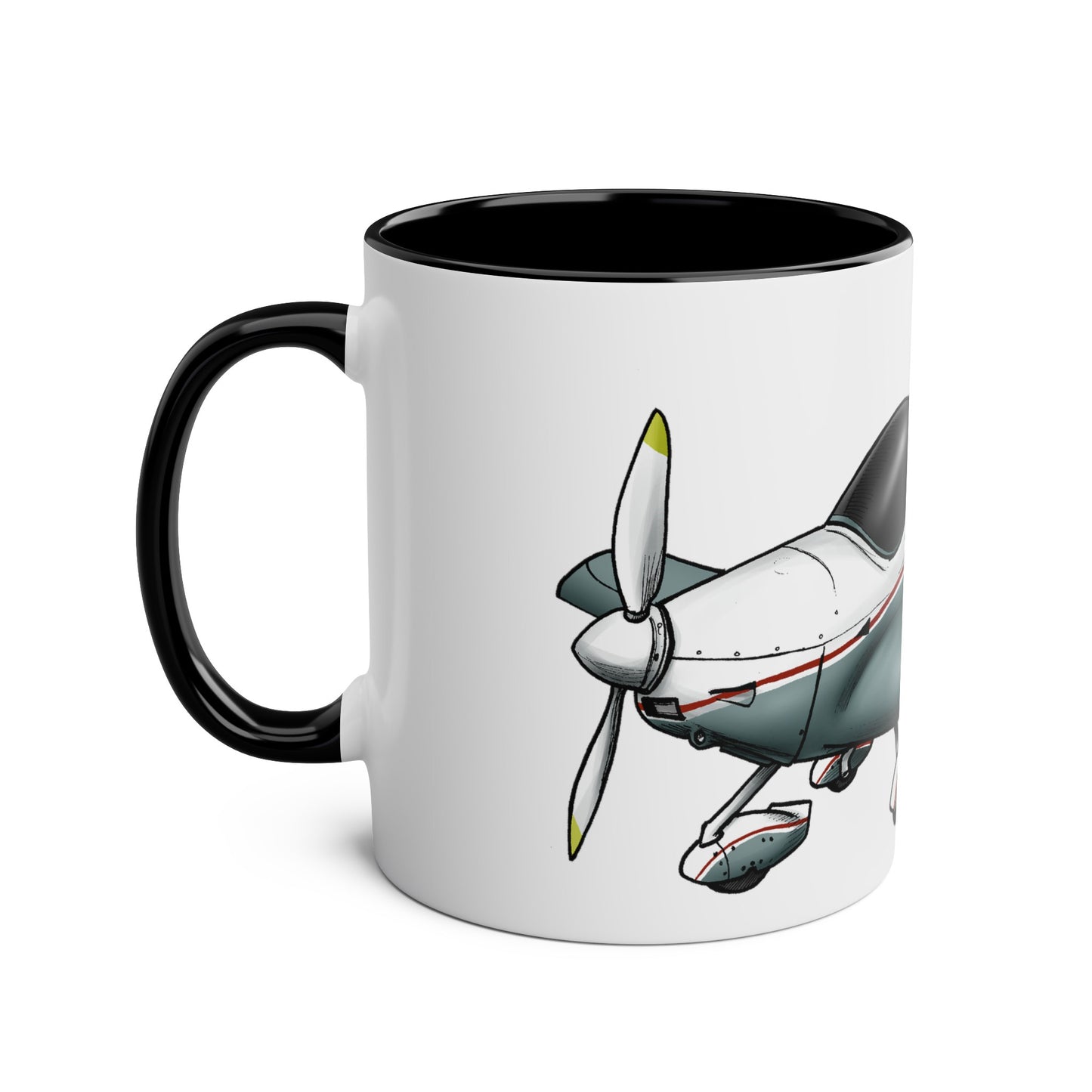 Sportcruiser Aircraft Two-Tone Coffee Mugs, 11oz