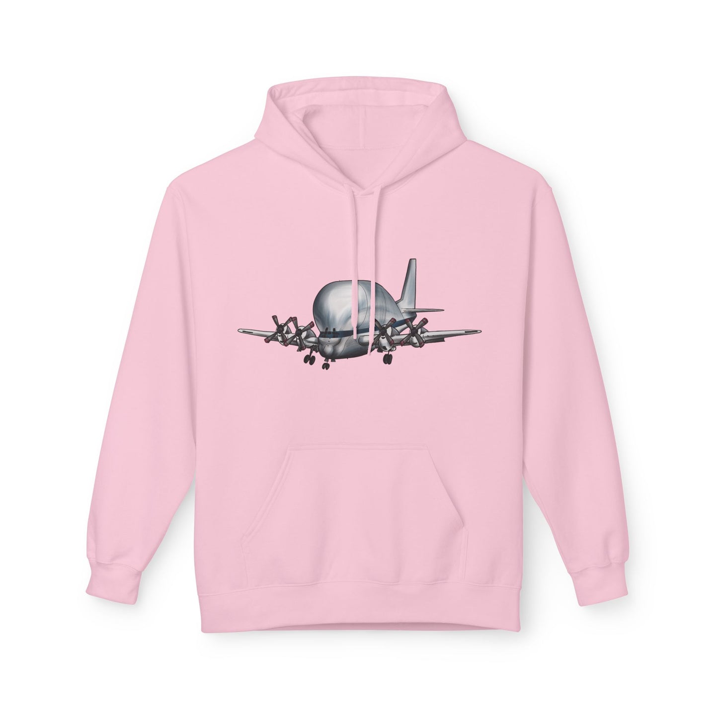 Hoodie with Hand Drawn NASA Guppy Aircraft Design