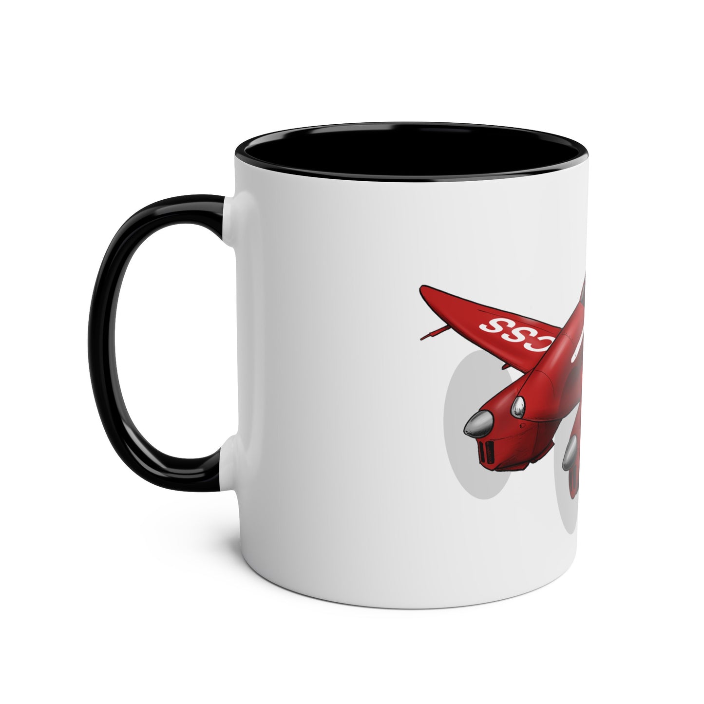 Comet Racer Two-Tone Coffee Mugs, 11oz