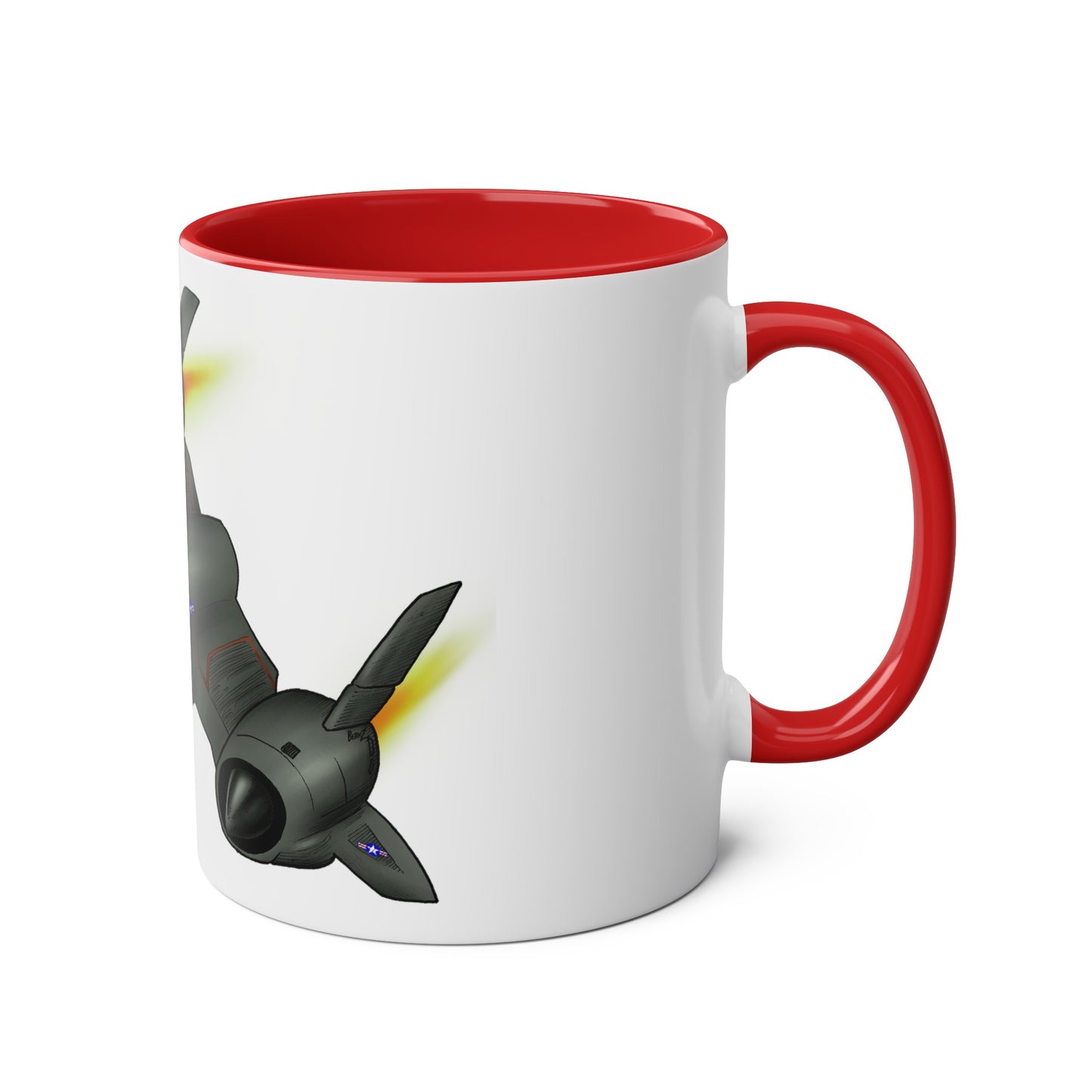 SR71 Blackbird USAF Two-Tone Coffee Mugs, 11oz