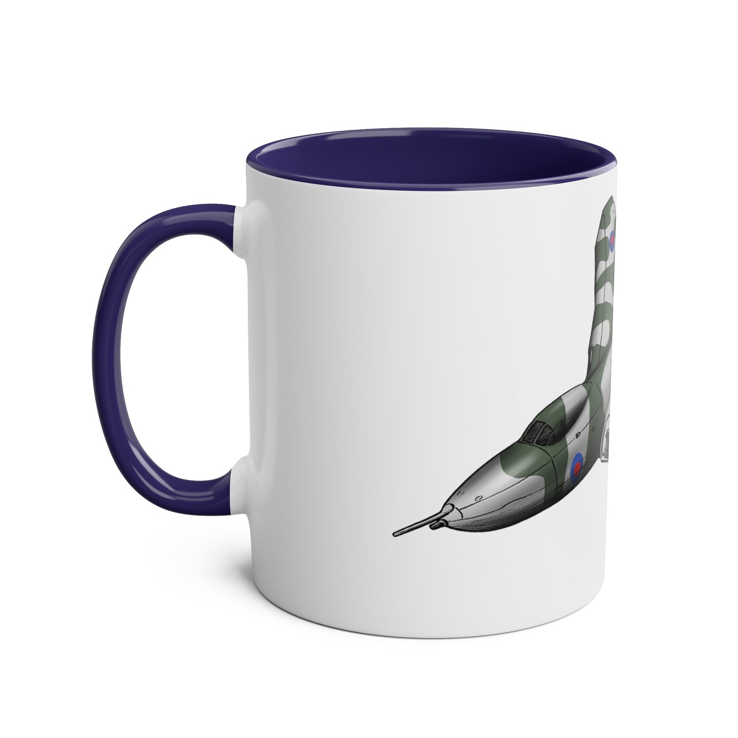 Vulcan Bomber Two-Tone Coffee Mugs, 11oz