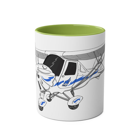 Ikarus C42 Two-Tone Coffee Mugs, 11oz