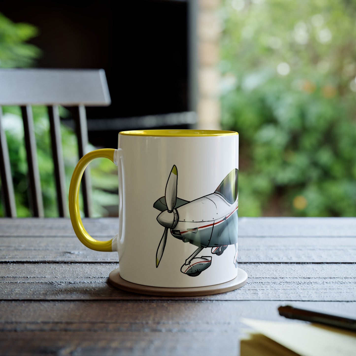 Sportcruiser Aircraft Two-Tone Coffee Mugs, 11oz