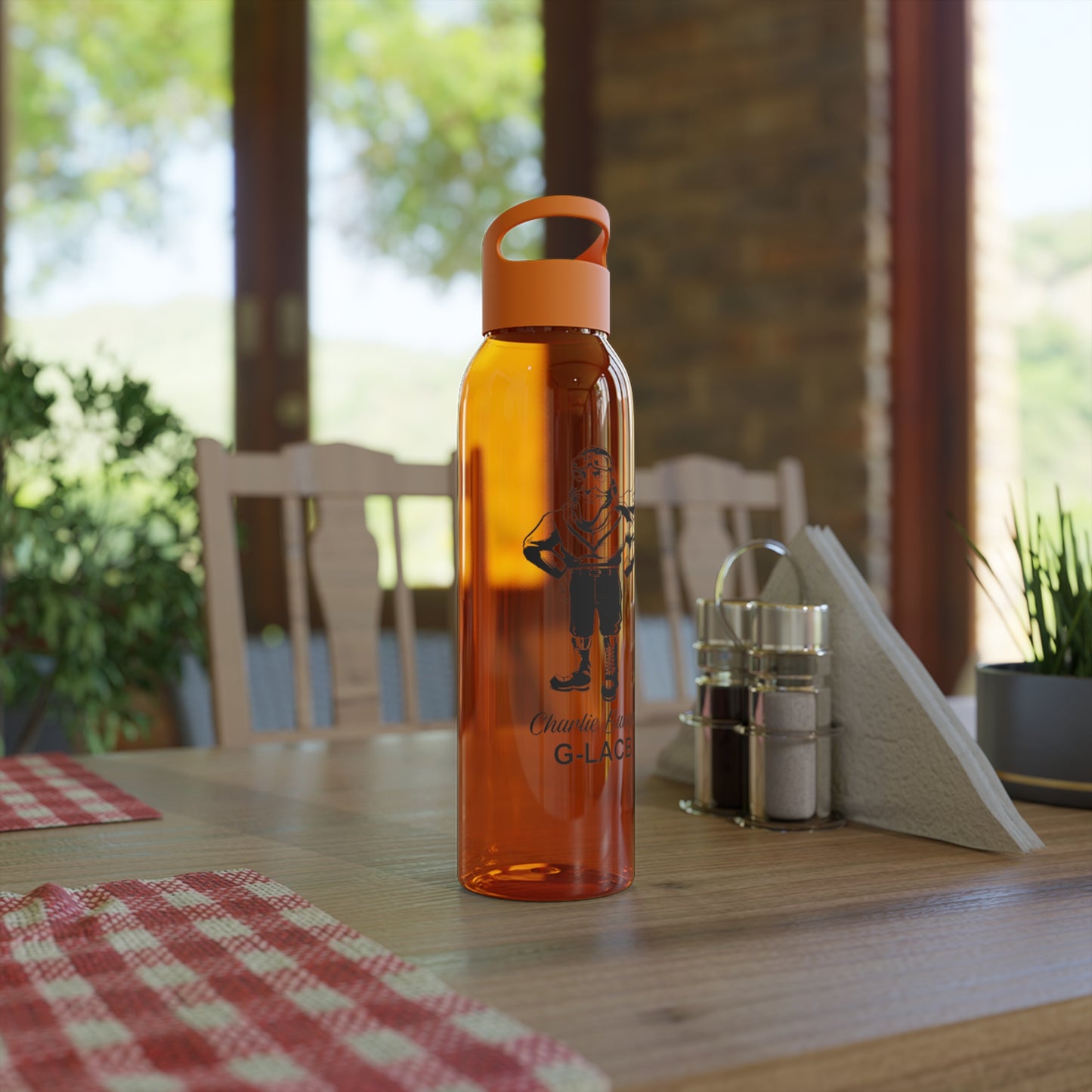 G-LACB Adventure-Themed Sky Water Bottle with Graphic Design