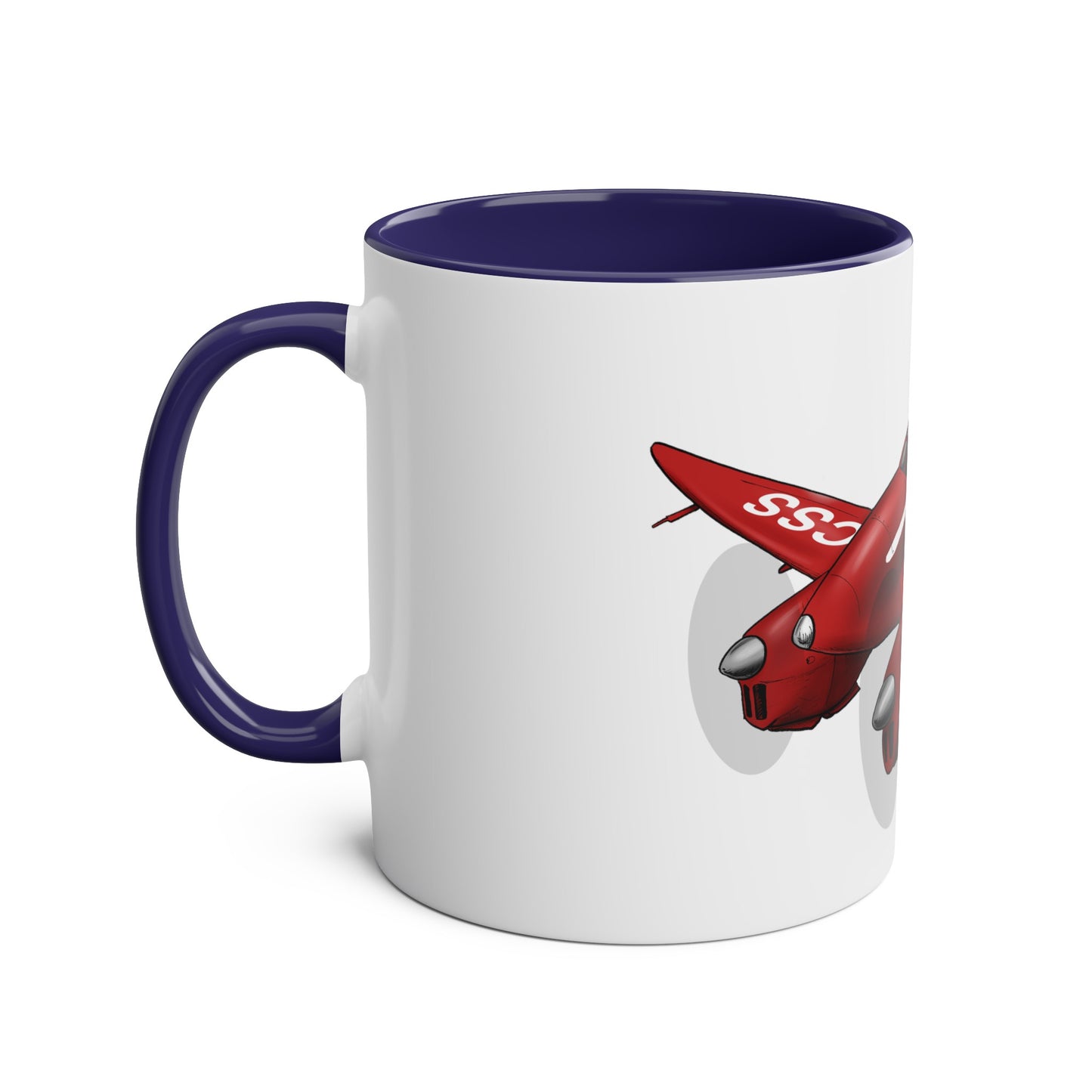 Comet Racer Two-Tone Coffee Mugs, 11oz