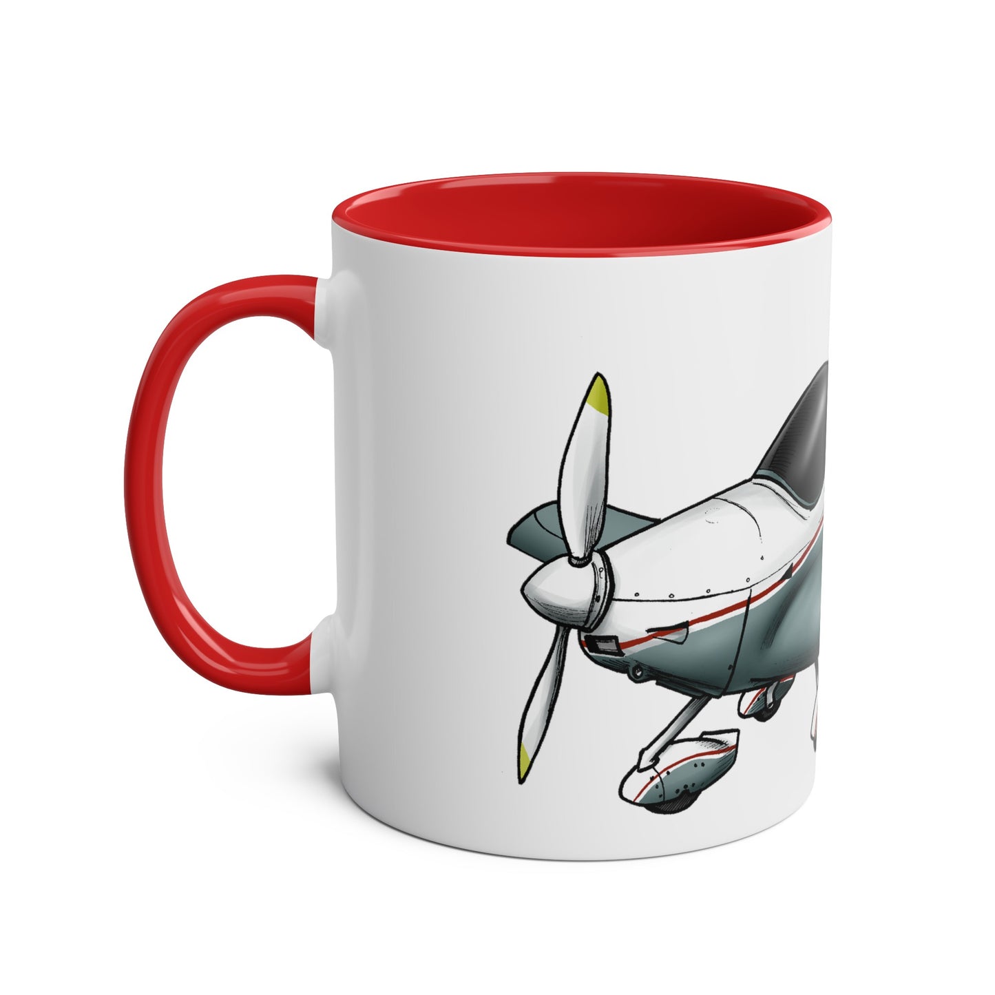 Sportcruiser Aircraft Two-Tone Coffee Mugs, 11oz