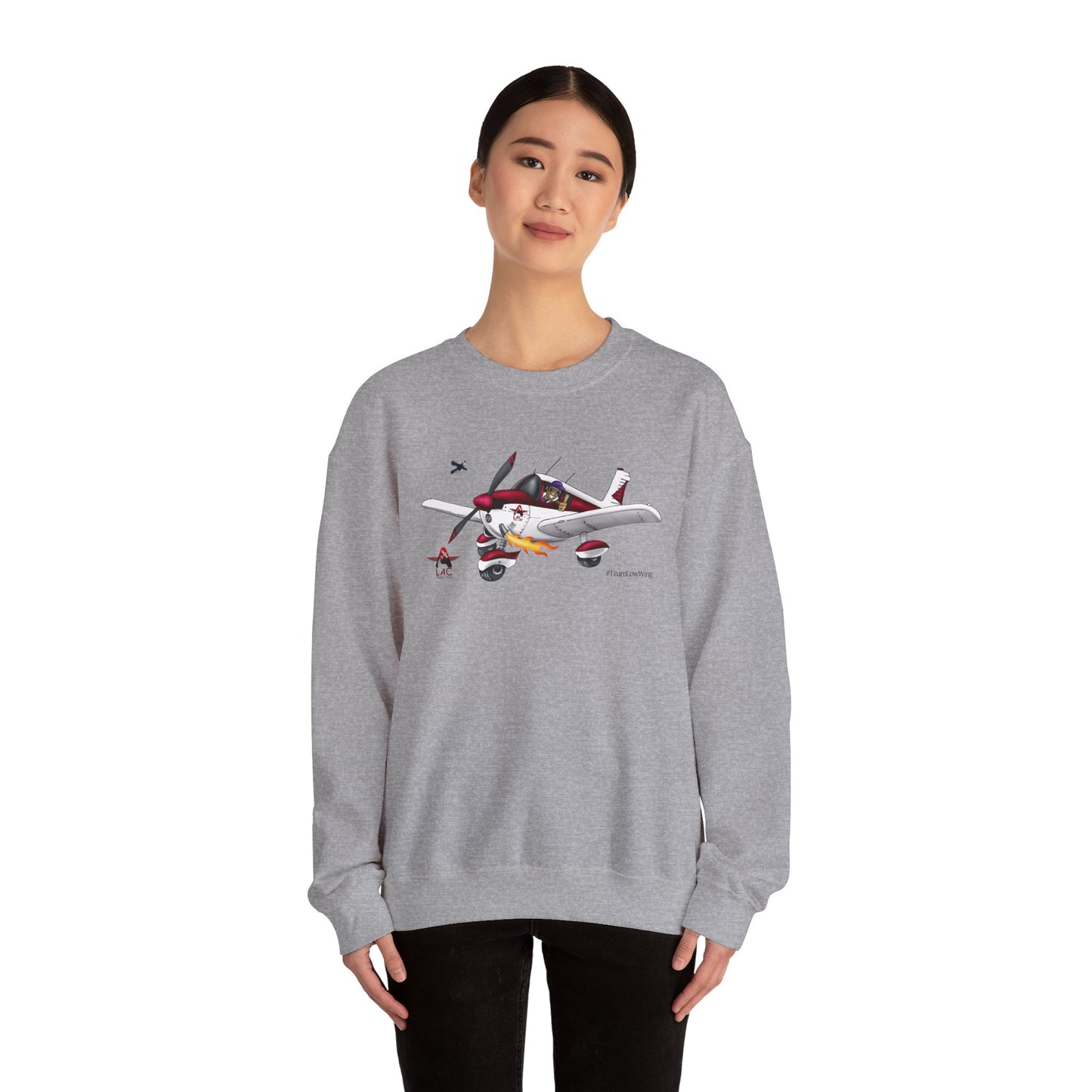 LAC PA28 Vintage-Inspired Airplane Graphic Unisex Crewneck Sweatshirt