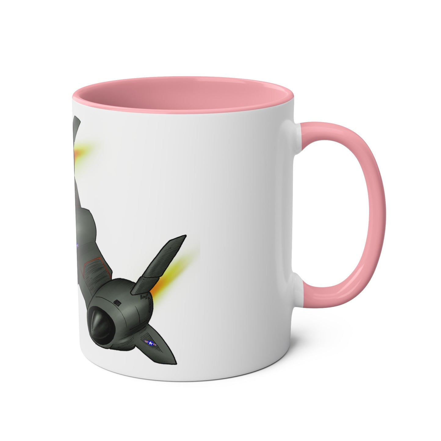 SR71 Blackbird USAF Two-Tone Coffee Mugs, 11oz