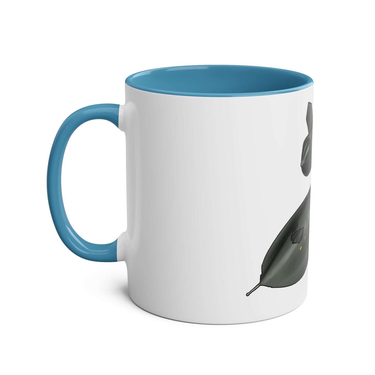 SR71 Blackbird USAF Two-Tone Coffee Mugs, 11oz