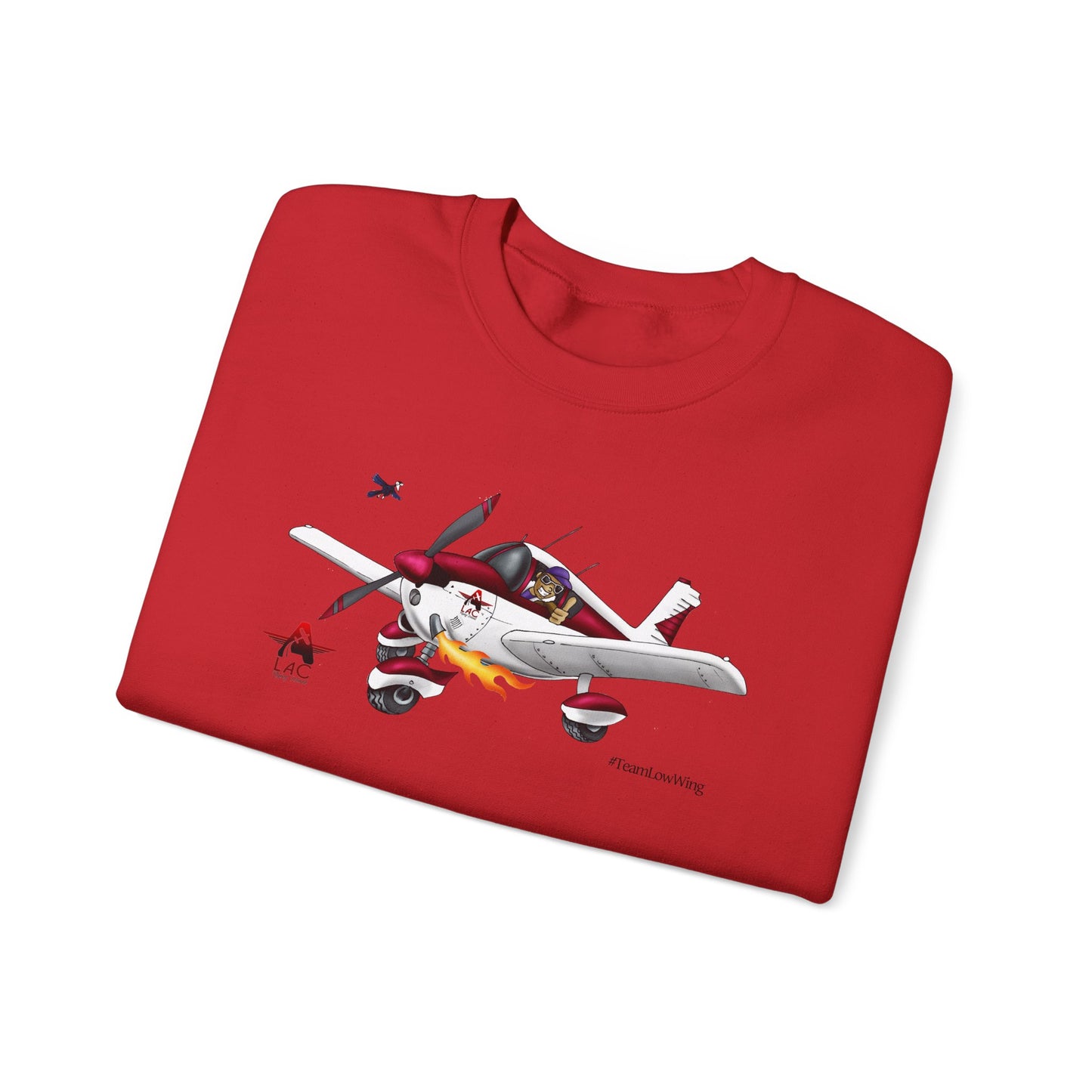 LAC PA28 Vintage-Inspired Airplane Graphic Unisex Crewneck Sweatshirt