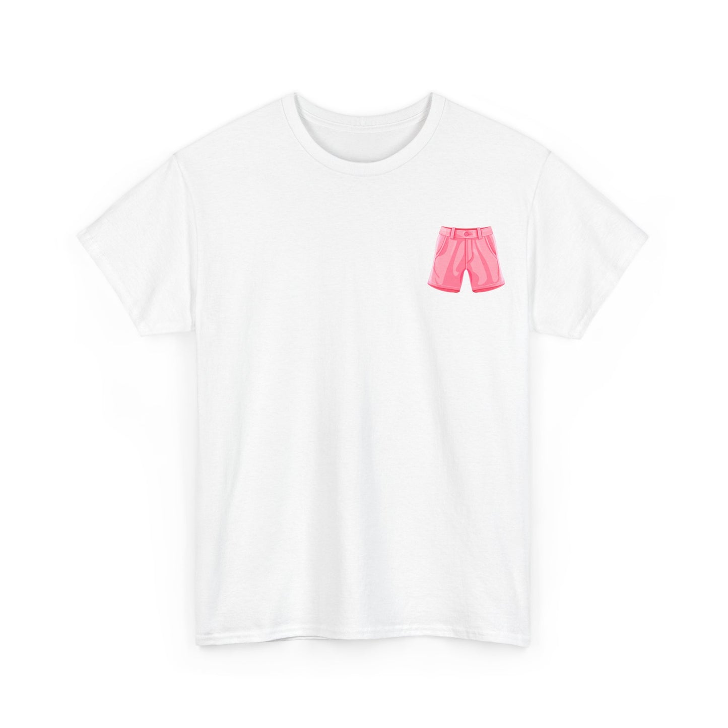 Pink Shorts Tee - Unisex Heavy Cotton