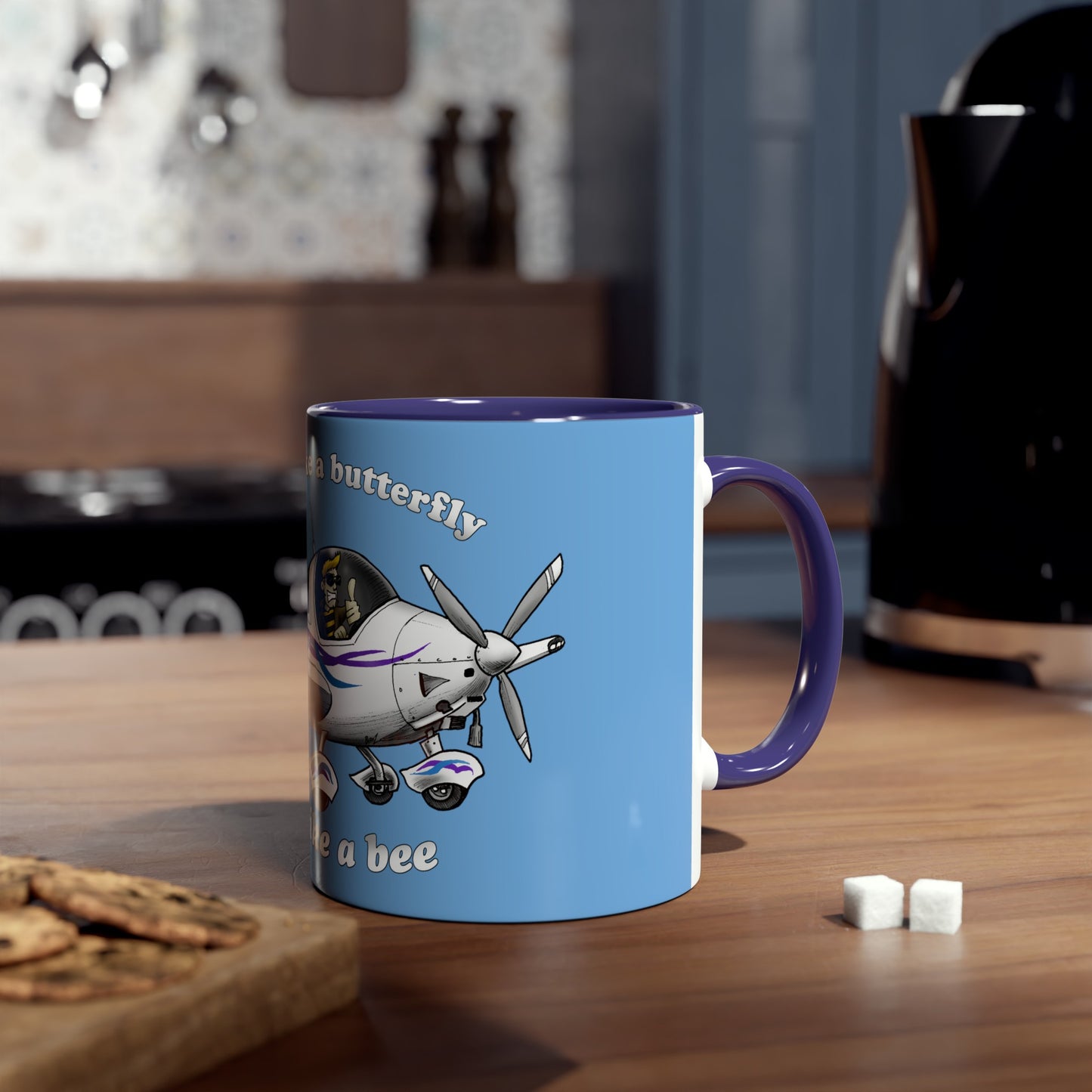 Sting Aircraft Two-Tone Coffee Mugs, 11oz