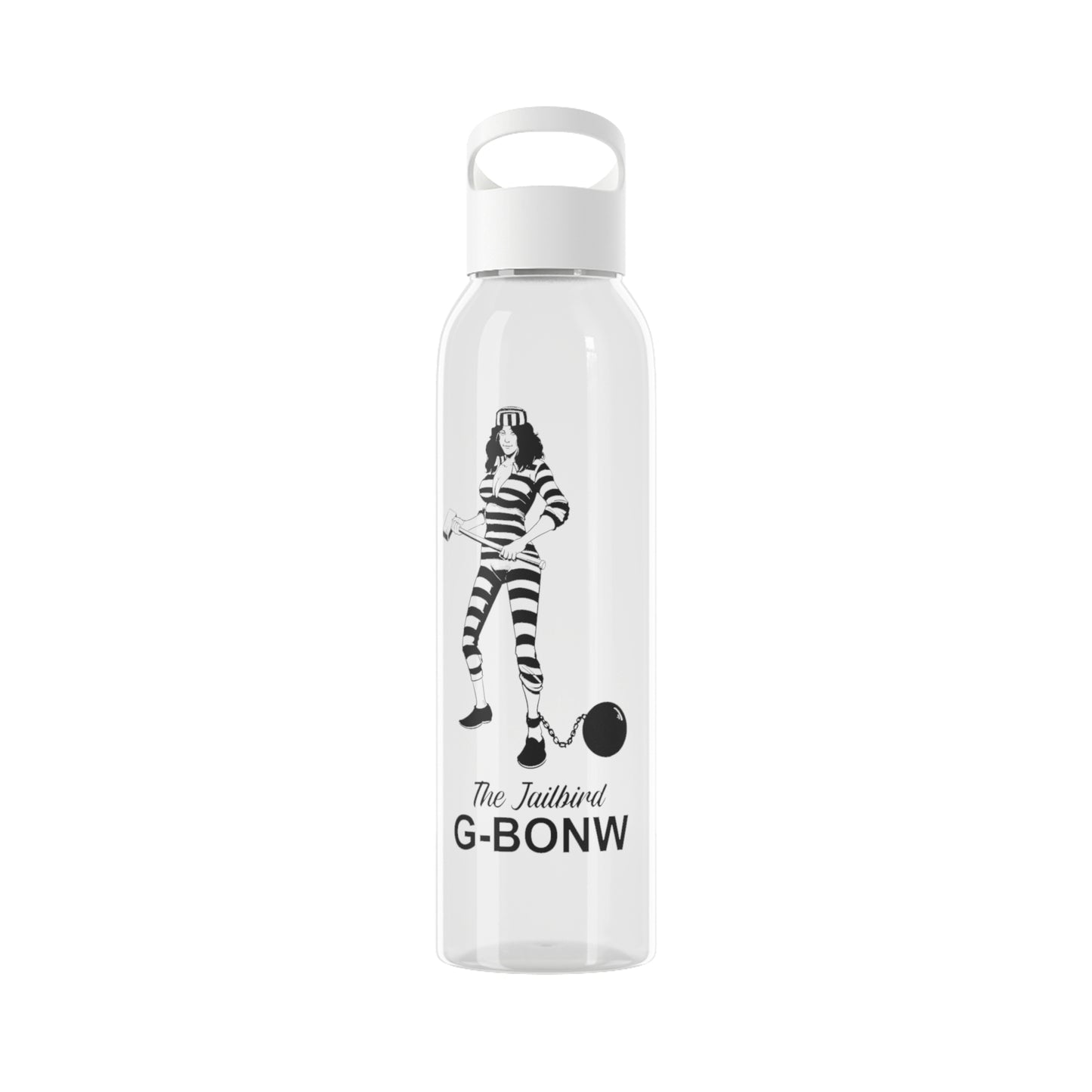 G-BONW Jailbird Glass Water Bottle - Vintage Style Design