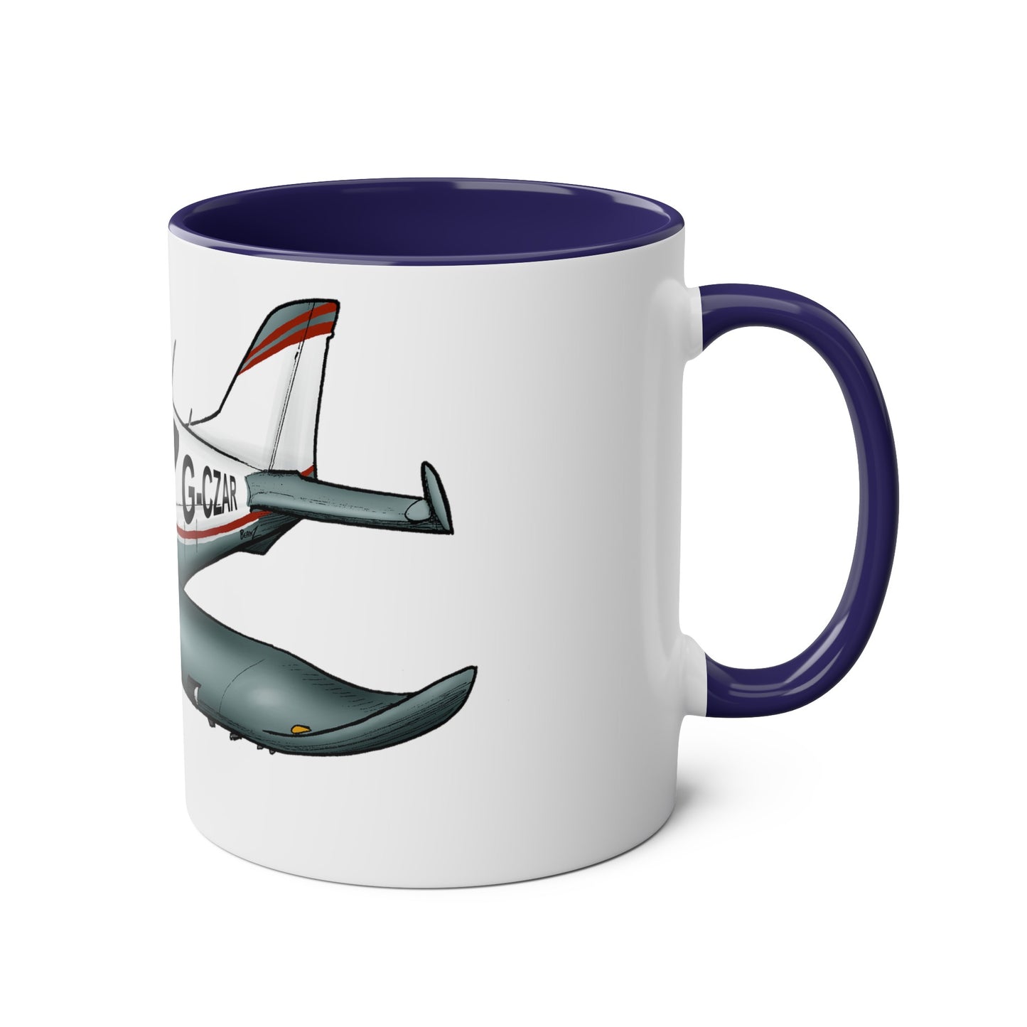 Sportcruiser Aircraft Two-Tone Coffee Mugs, 11oz