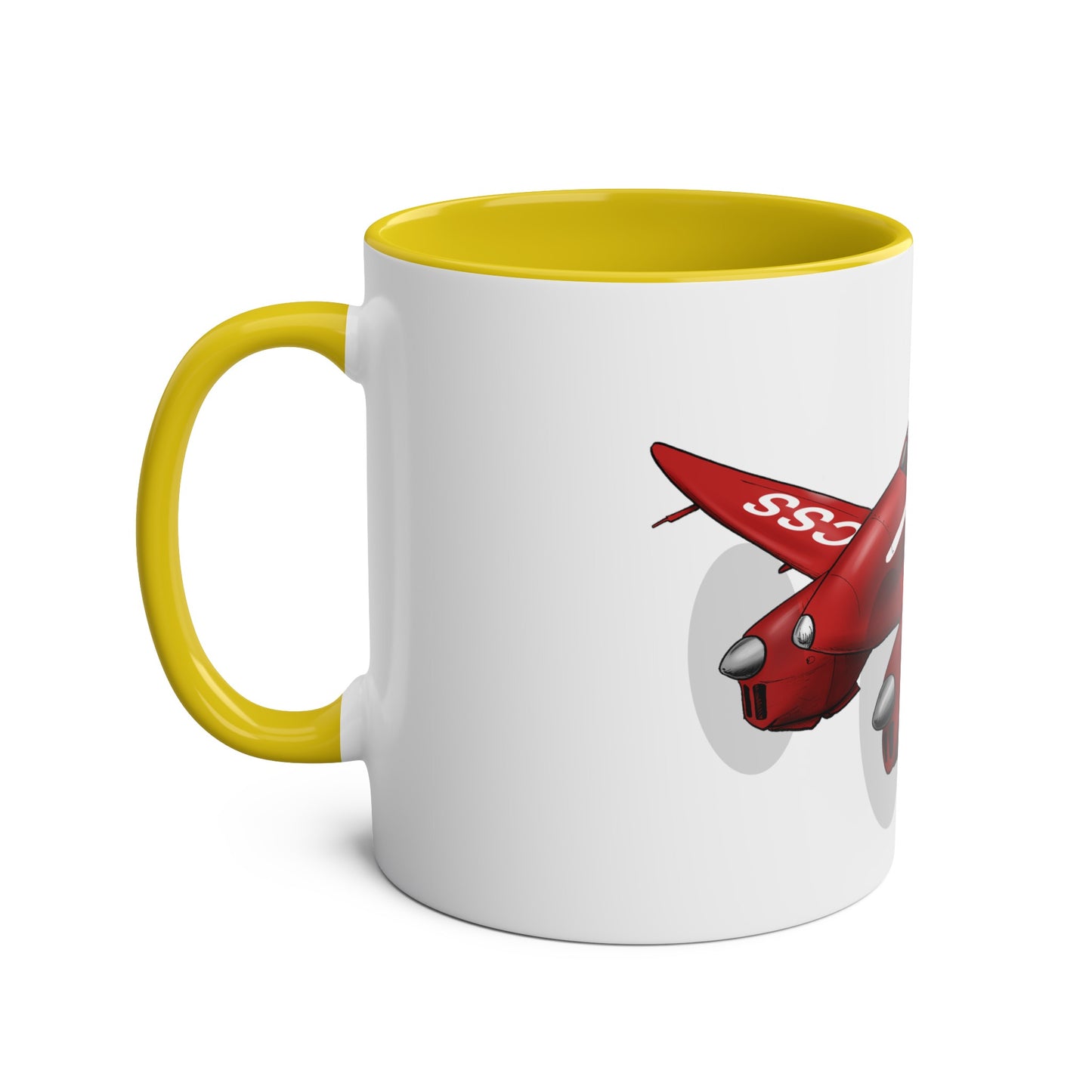 Comet Racer Two-Tone Coffee Mugs, 11oz