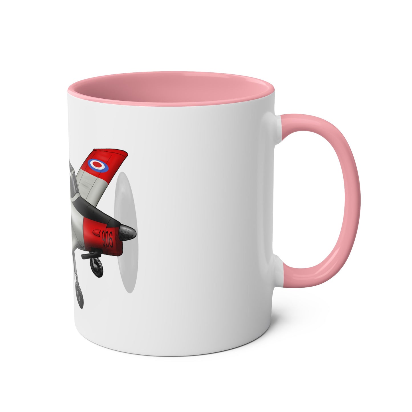 Chipmunk Tailwheel Two-Tone Coffee Mugs, 11oz