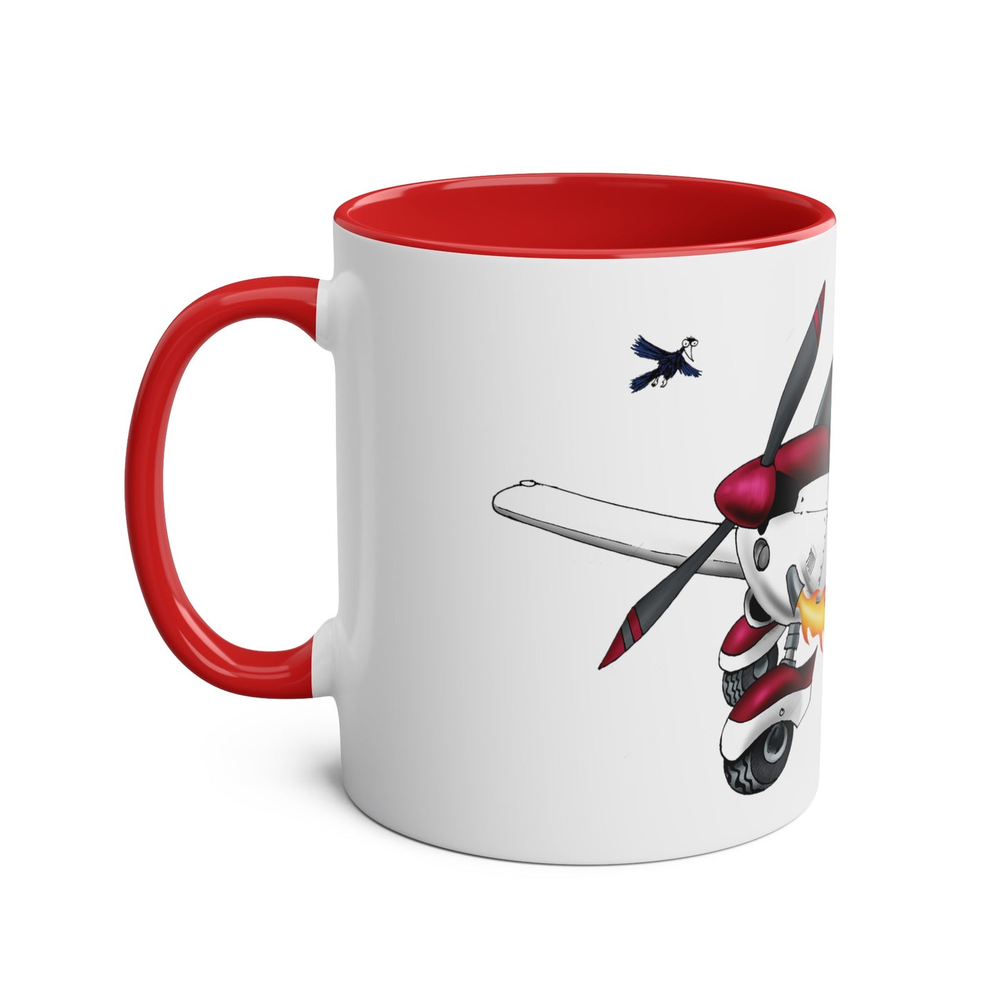 PA28 Team Low Wing Two-Tone Coffee Mugs, 11oz