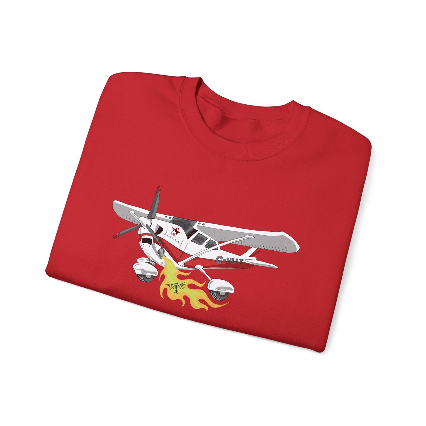 LAC Cessna Team High Wing Vintage Airplane Graphic Crewneck Sweatshirt