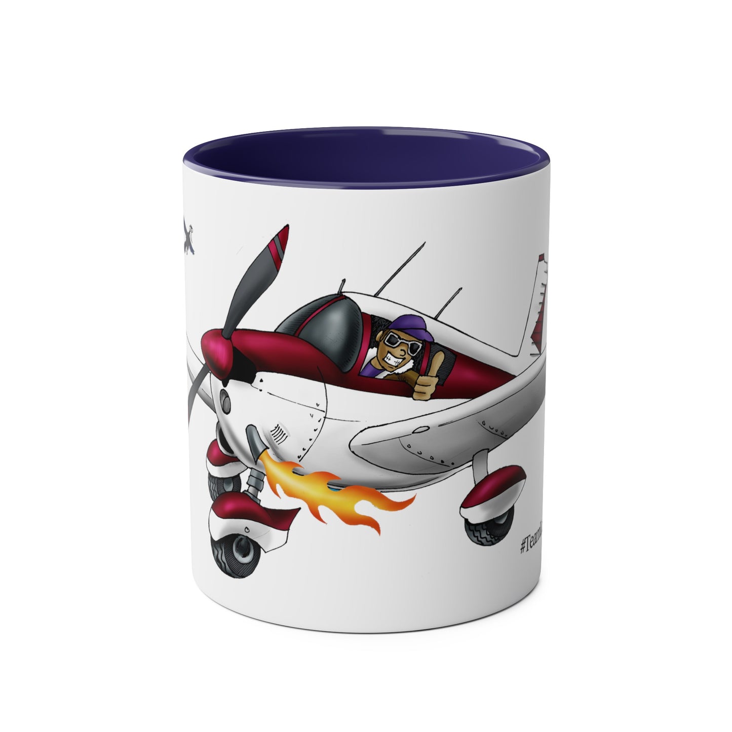 PA28 Team Low Wing Two-Tone Coffee Mugs, 11oz