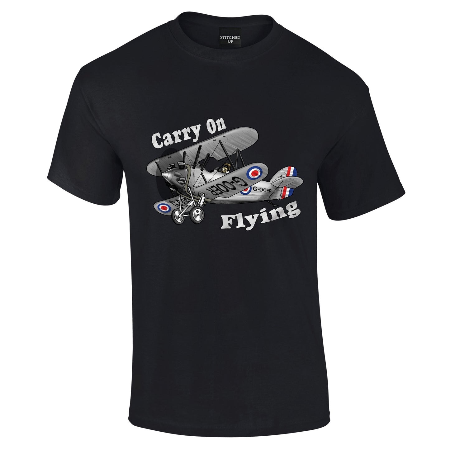 Carry on Flying Bi Plane T-Shirt