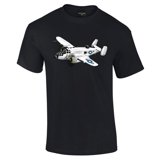 B25 Mitchell Bomber hand drawn T-Shirt