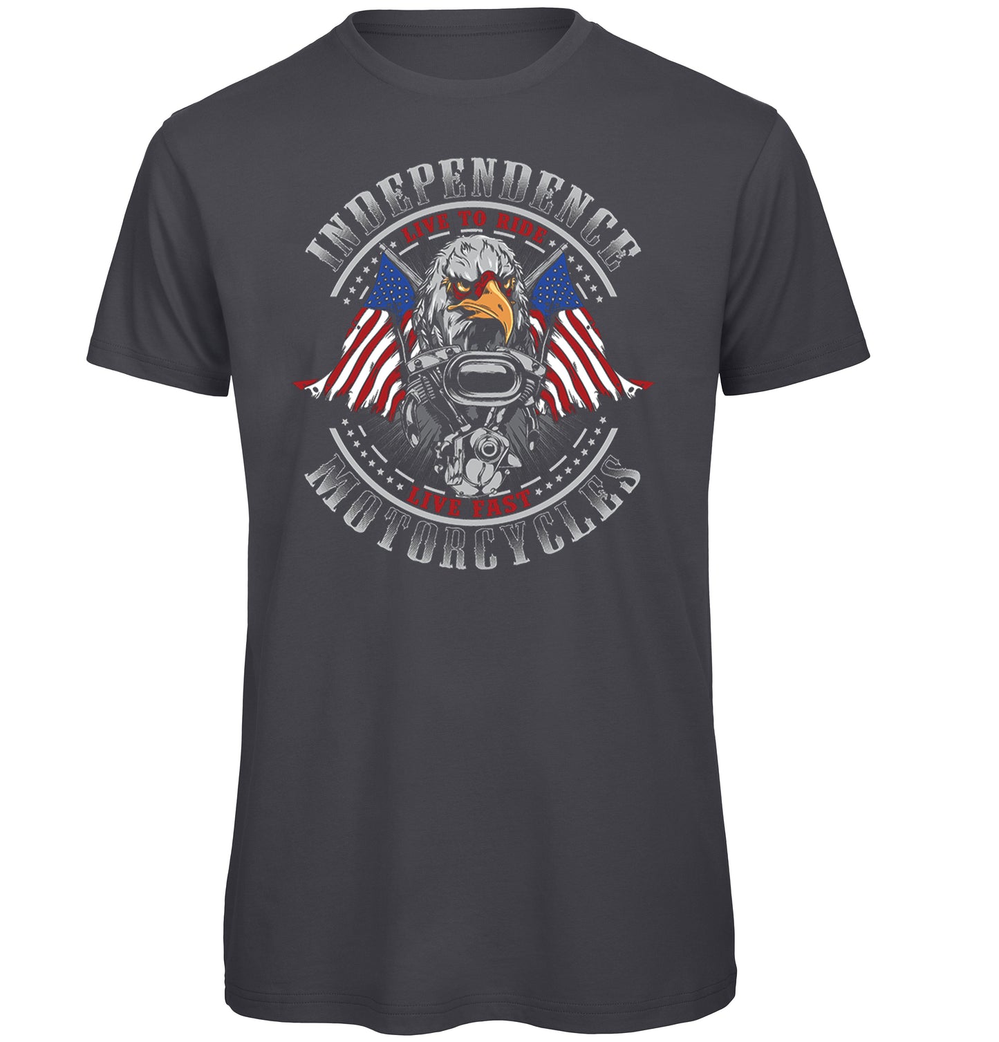Independence Motorcycles Biker T-Shirt