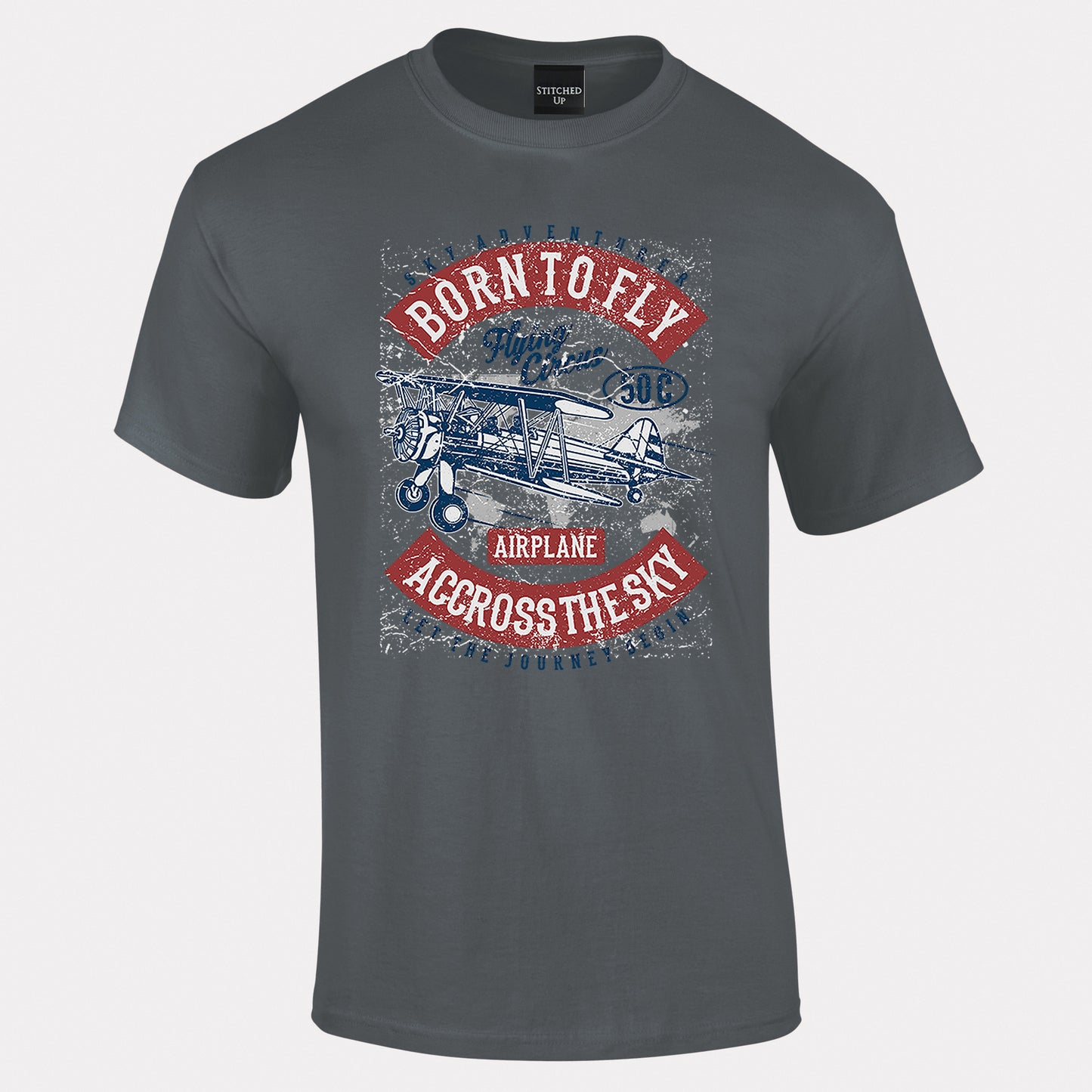 Vintage Born to Fly T-Shirt Retro look