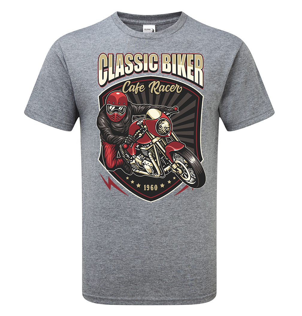 Cafe Racer Classic Biker T-Shirt - Scattee