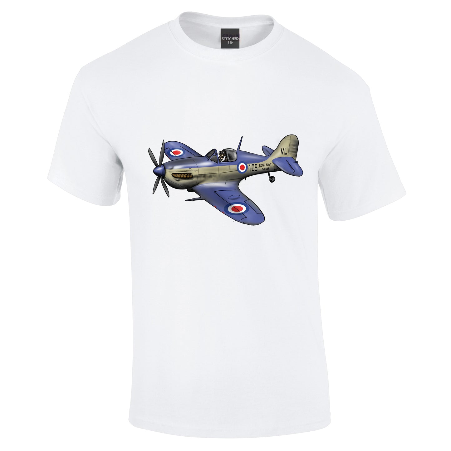 Navy Seafire Spitfire Pilot T-Shirt