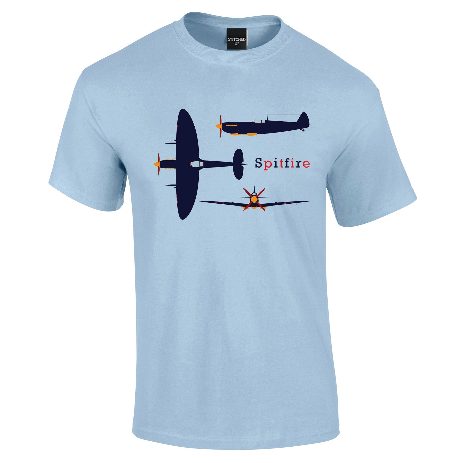Spitfire profile T-Shirt by AvAddicts – Funky Aviation