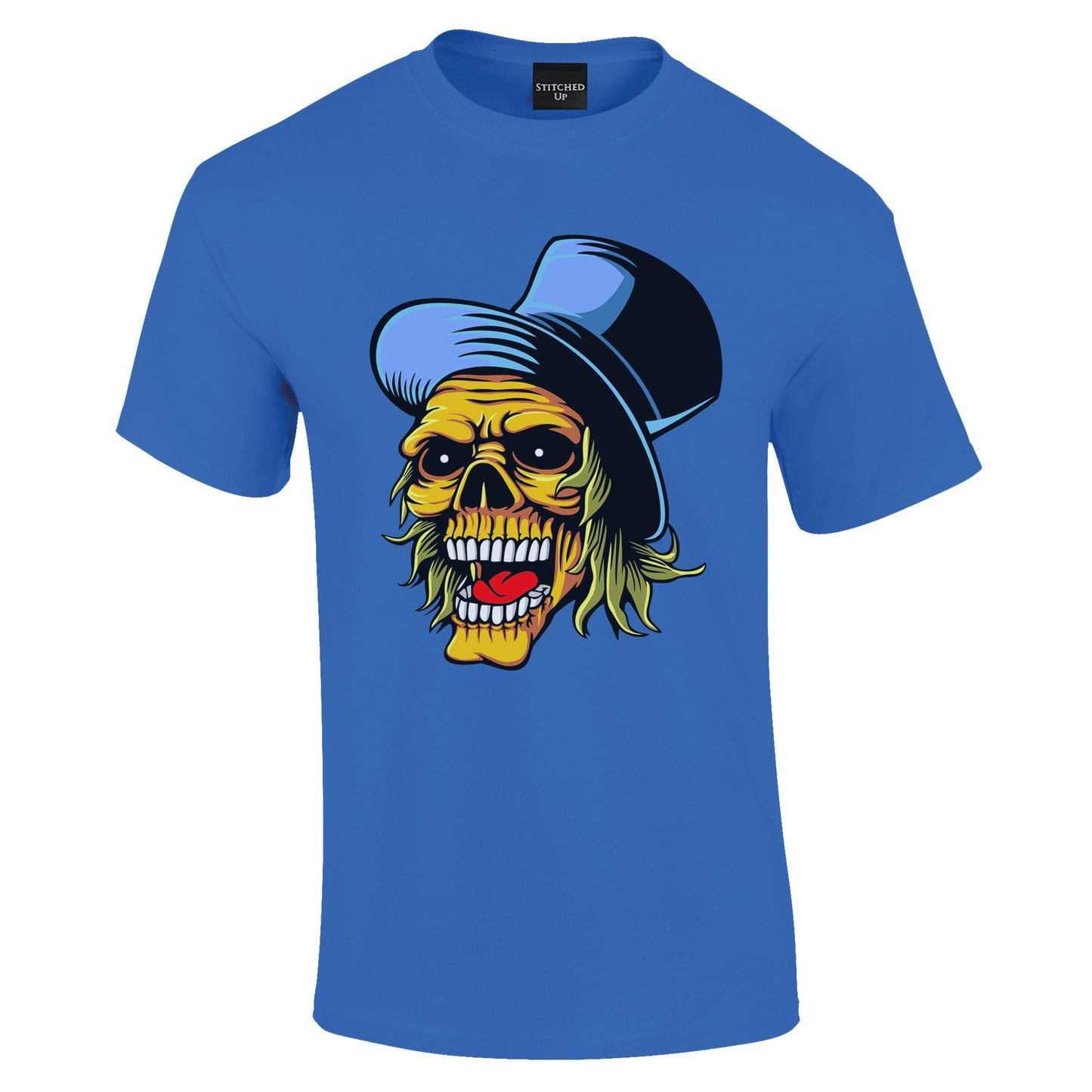 Top Hat Skull Design T-Shirt