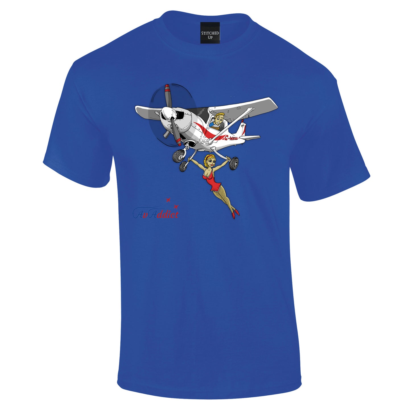 Fly High trapeze Cessna Cartoon T-Shirt