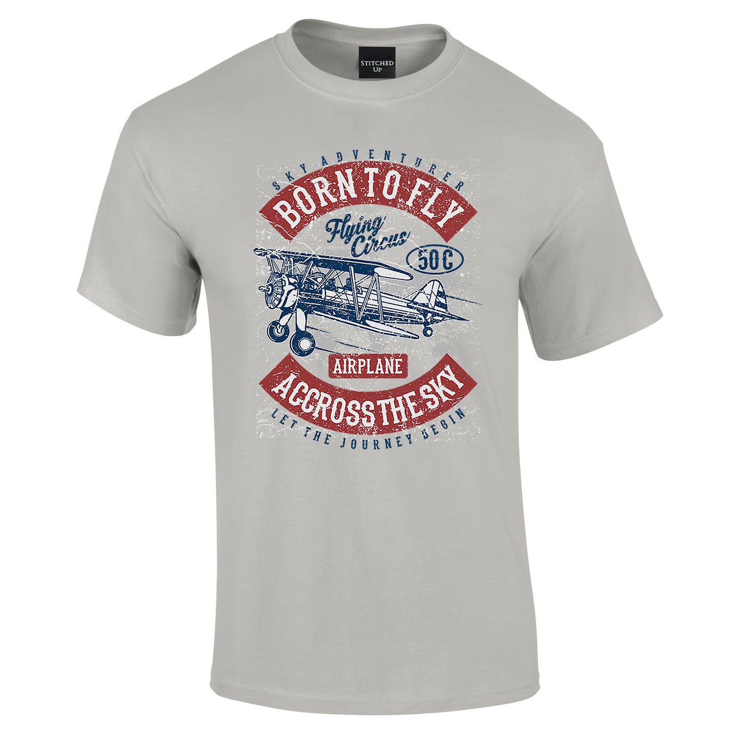 Vintage Born to Fly T-Shirt Retro look