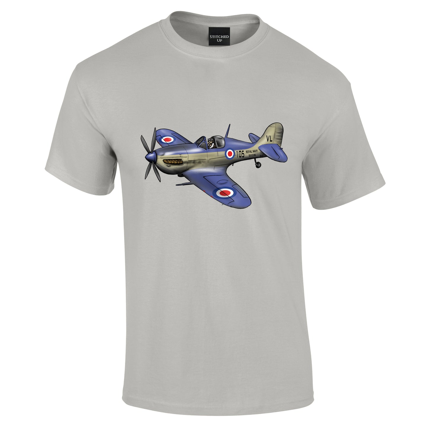 Navy Seafire Spitfire Pilot T-Shirt